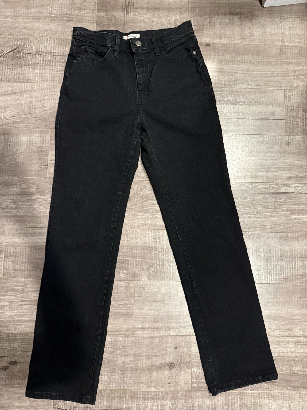 Lee Black Straight-Leg High-Rise Women's Jeans